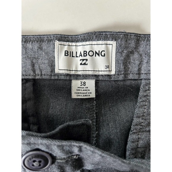 Billabong Size 38 Mens Flat Front Chino Shorts Gray - Picture 4 of 4